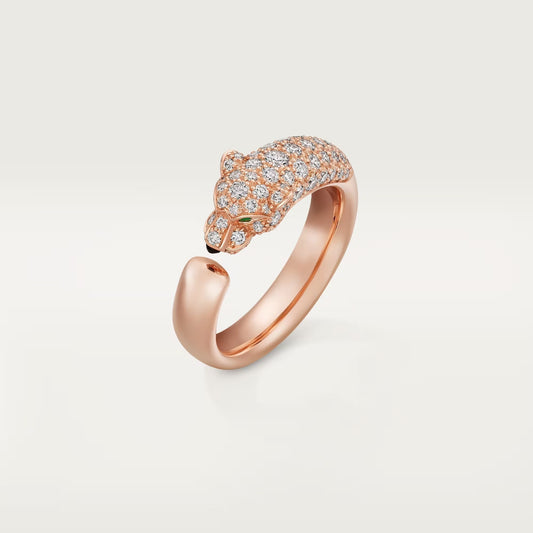 [Stellar Jewelry]PANTHERE HALF DIAMOND SMALL RING