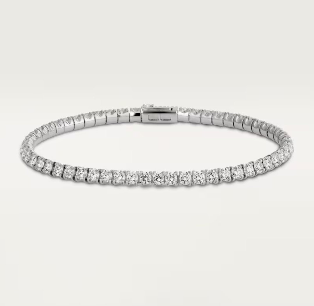 [Stellar Jewelry]  CLASSIC BASEBALL BRACELAT, 52 DIAMOND