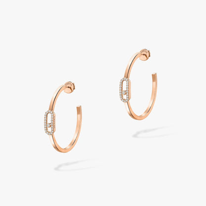 [Stellar Jewelry]CREOLES MOVE UNO PM DIAMOND EARRINGS