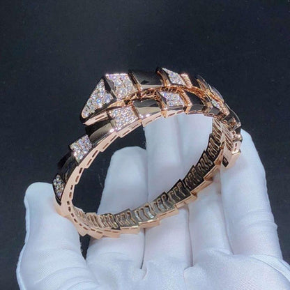[Stellar Jewelry]SERPENTI WIDE BRACELET PINK GOLD DIAMOND