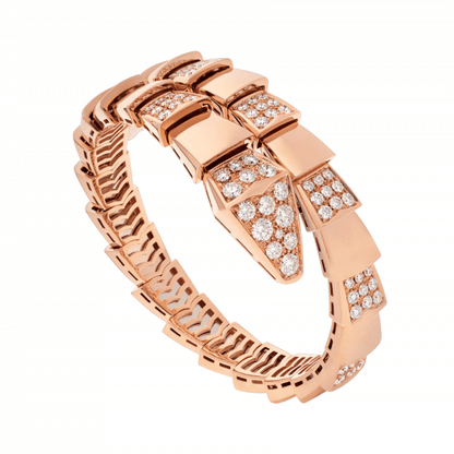 [Stellar Jewelry]SERPENTI WIDE BRACELET PINK GOLD DIAMOND