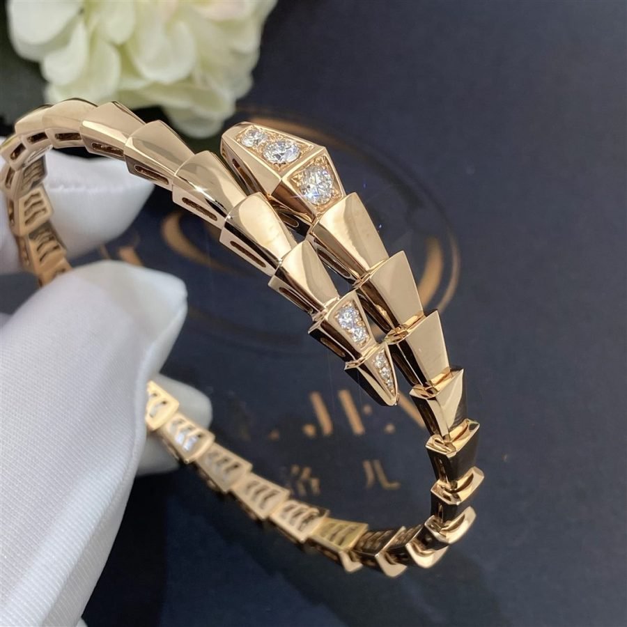 [Stellar Jewelry]SERPENTI BRACELET DIAMONDS PINK GOLD
