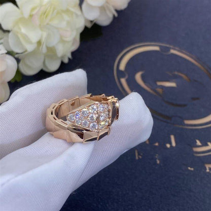 [Stellar Jewelry]SERPENTI RING PINK GOLD DIAMOND