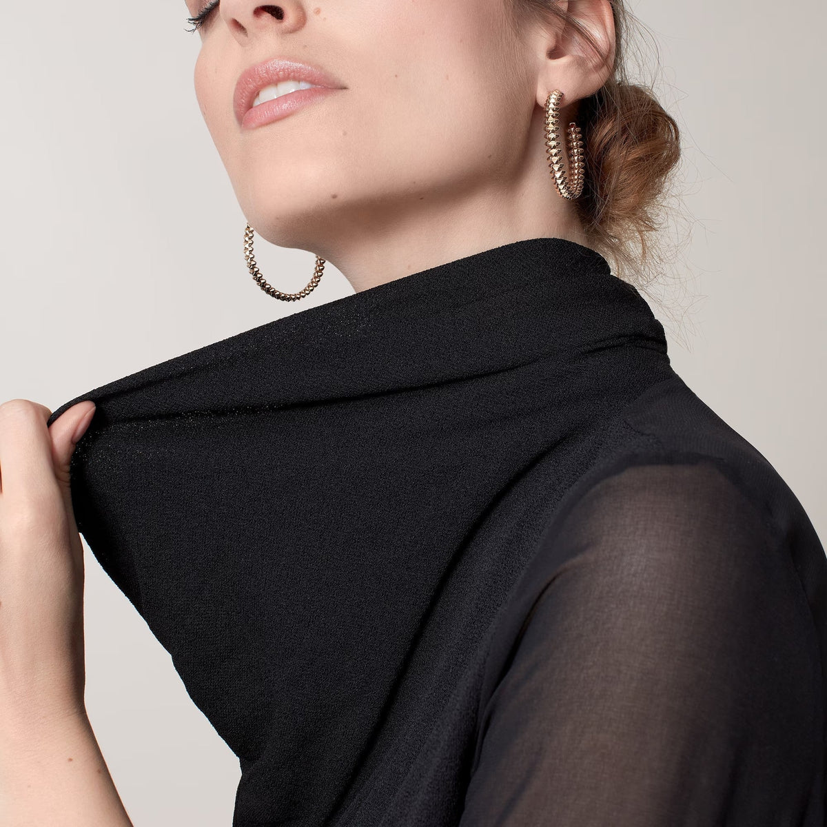 [Stellar Jewelry]CLASH HOOP LARGE EARRINGS
