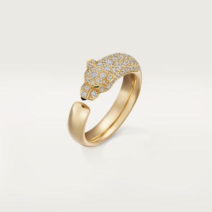 [Stellar Jewelry]PANTHERE HALF DIAMOND SMALL RING