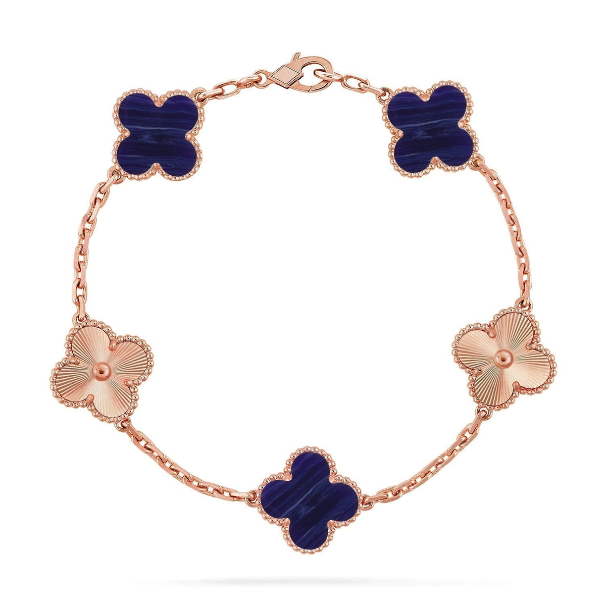 [Stellar Jewelry]CLOVER 5 MOTIF PURPLE STRIPES BRACELET COLLECTION