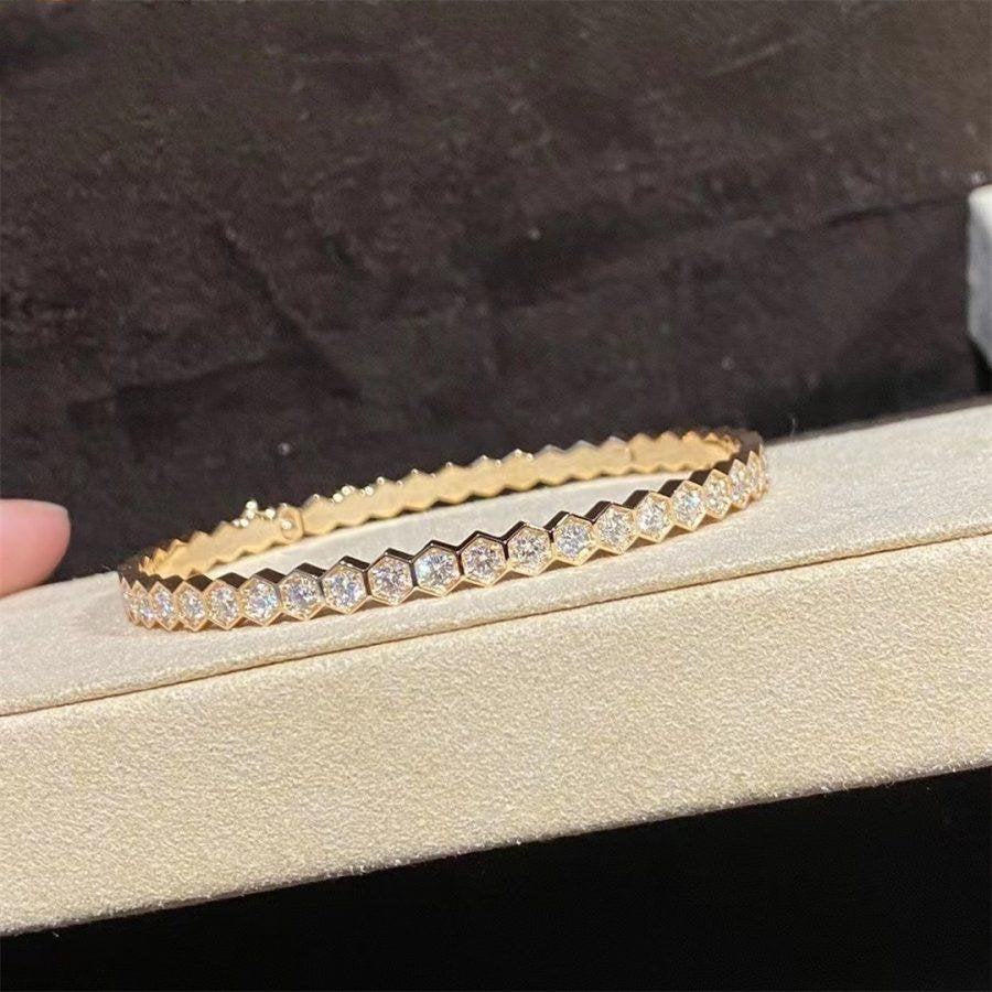 [Stellar Jewelry]BEE LOVE GOLD BRACELET FULL DIAMOND