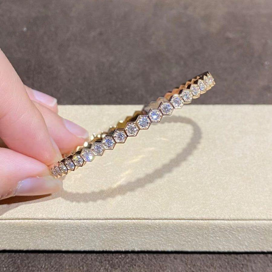 [Stellar Jewelry]BEE LOVE GOLD BRACELET FULL DIAMOND