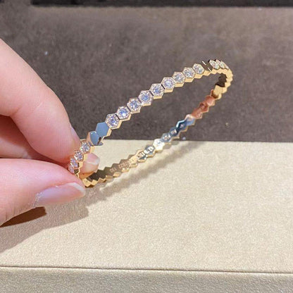 [Stellar Jewelry]BEE LOVE GOLD BRACELET FULL DIAMOND