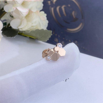 [Stellar Jewelry]BEE LOVE PINK GOLD DIAMOND EARRINGS