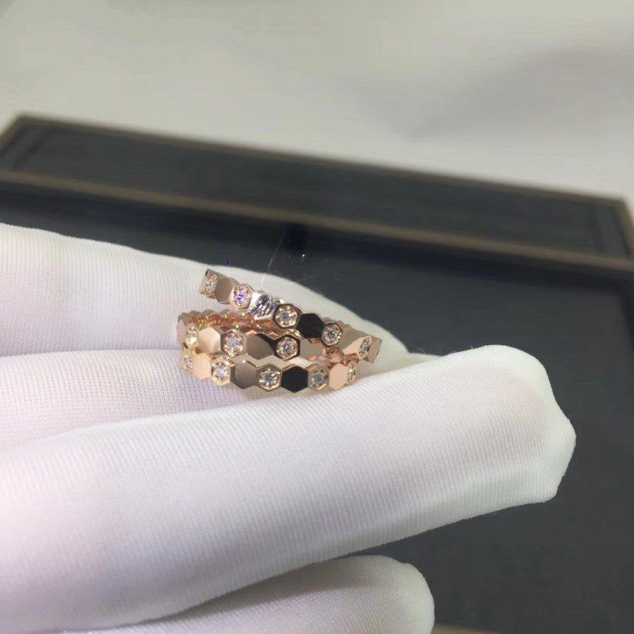 [Stellar Jewelry]BEE LOVE RING PINK GOLD DIAMOND