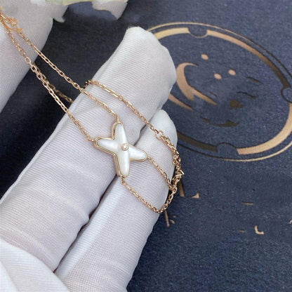 [Stellar Jewelry]JEUX BRACELET WHITE MOP PINK GOLD 1 DIAMOND