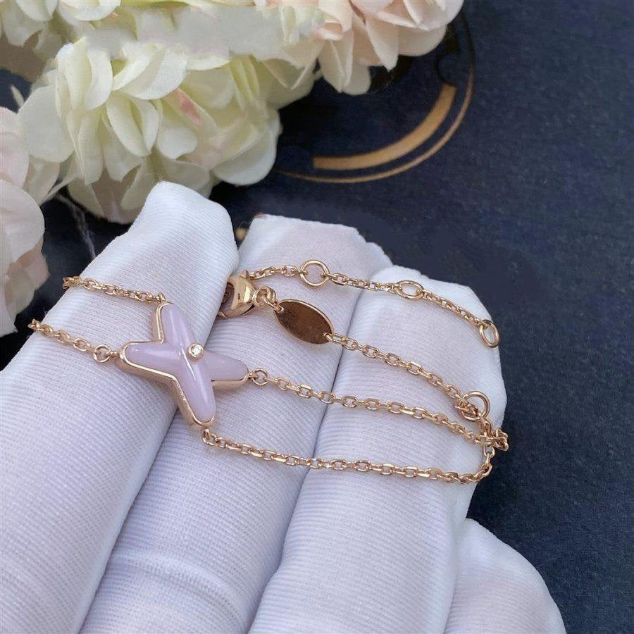 [Stellar Jewelry]JEUX BRACELET PINK MOP PINK GOLD 1 DIAMOND