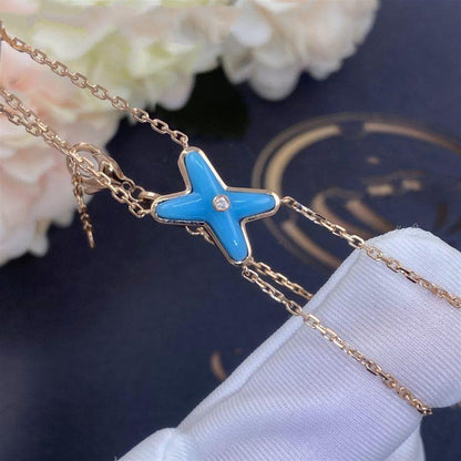 [Stellar Jewelry]JEUX BRACELET TURQUOISE PINK GOLD 1 DIAMOND