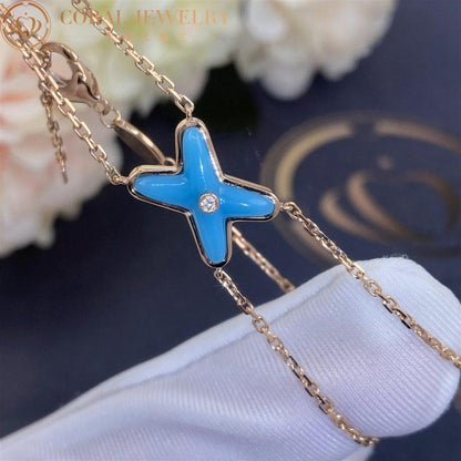 [Stellar Jewelry]JEUX BRACELET TURQUOISE PINK GOLD 1 DIAMOND