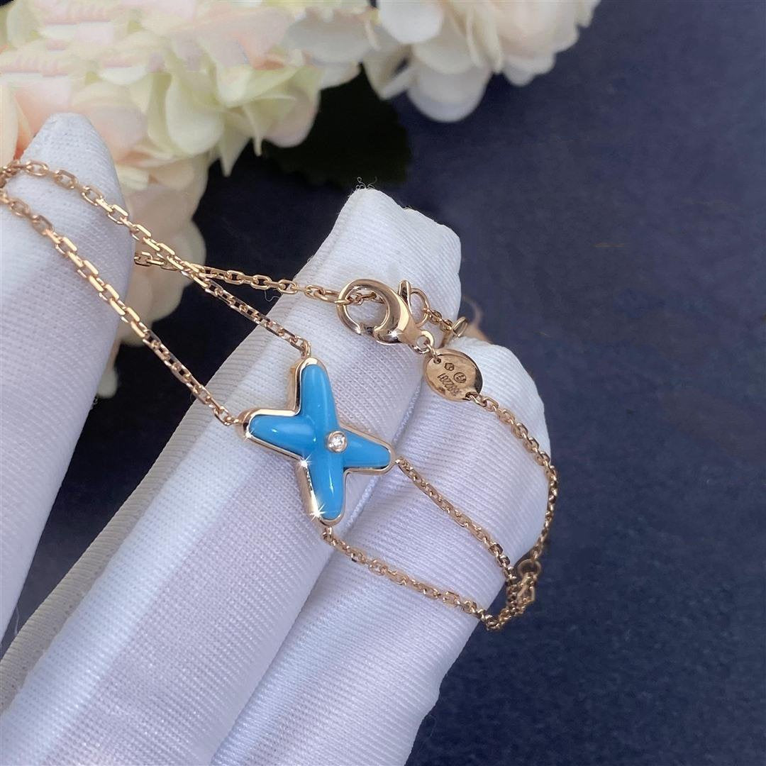 [Stellar Jewelry]JEUX BRACELET TURQUOISE PINK GOLD 1 DIAMOND