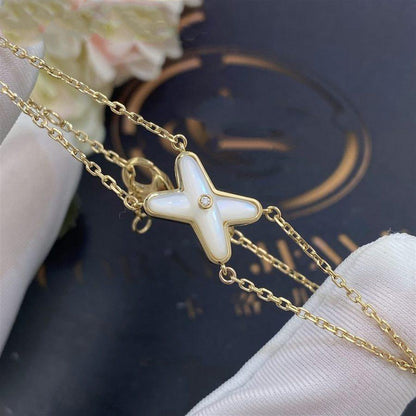 [Stellar Jewelry]JEUX BRACELET WHITE MOP GOLD 1 DIAMOND