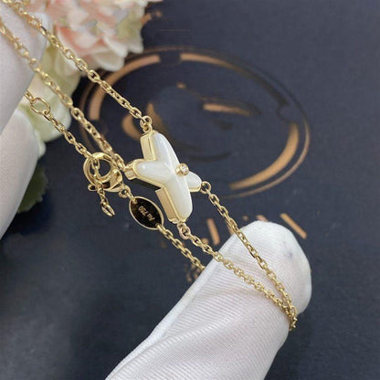 [Stellar Jewelry]JEUX BRACELET WHITE MOP GOLD 1 DIAMOND