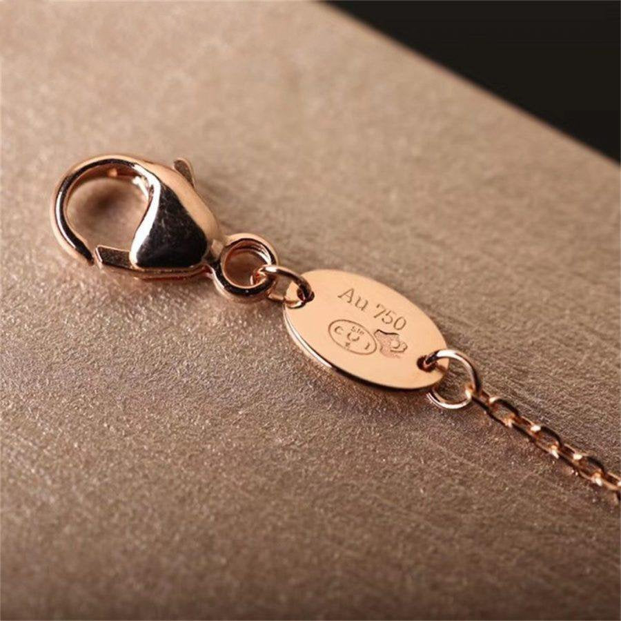 [Stellar Jewelry]Hollow Design Four-Leaf Clover Flower Shape Ring