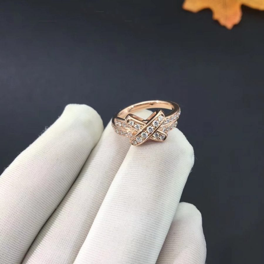 [Stellar Jewelry]JEUX DE RING PINK GOLD DIAMOND