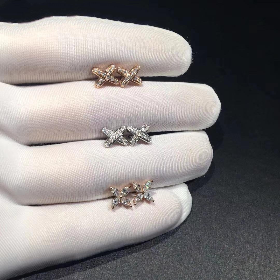 [Stellar Jewelry]JEUX DE DIAMOND EARRINGS