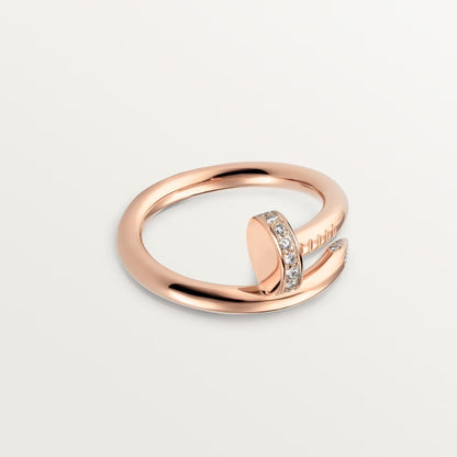 [Stellar Jewelry]JUSTE RING 2.6MM HALF DIAMOND