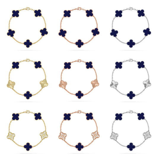 [Stellar Jewelry]CLOVER 5 MOTIF LAPIS LAZULI BRACELET COLLECTION