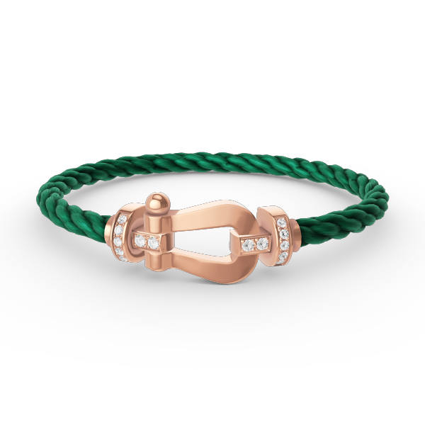 [Stellar Jewelry]FORCE LARGE HORSESHOE HALF DIAMOND BRACELET ROSE GOLD