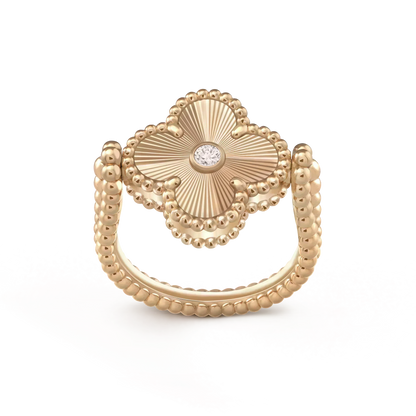 [Stellar Jewelry]CLOVER RIVERSIBLE ROSE GOLD RING