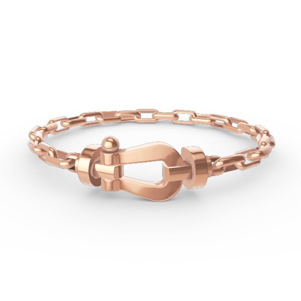 [Stellar Jewelry]FORCE LARGE HORSESHOE CLASP  METAL BRACELET