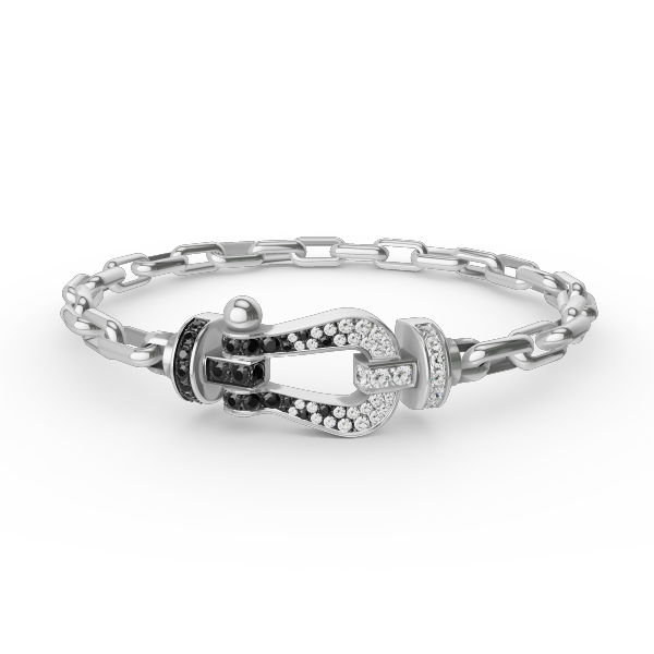 [Stellar Jewelry]FORCE LARGE HORSESHOE CLASP  METAL BRACELET