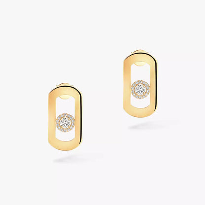 [Stellar Jewelry]So Move Diamond Earrings in Yellow Gold