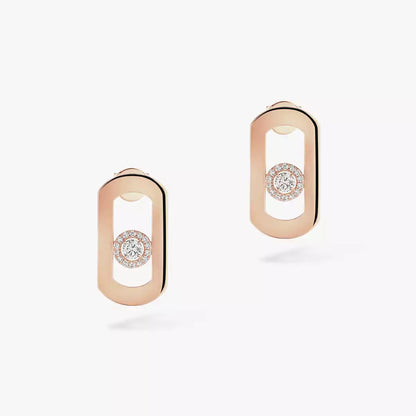 [Stellar Jewelry]So Move Diamond Earrings in Yellow Gold