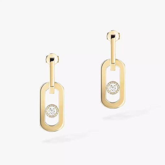 [Stellar Jewelry]So Move XL Diamond Pendant Earrings