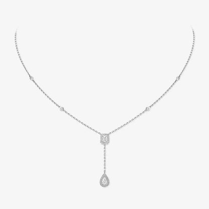 [Stellar Jewelry]Gold Diamond Tie Necklace