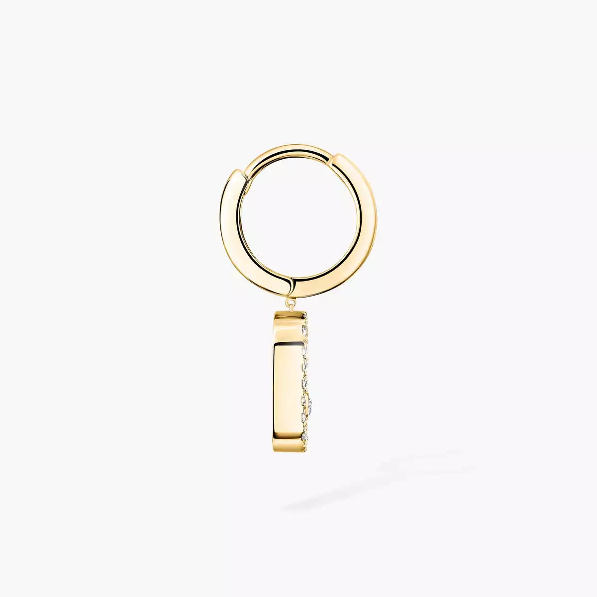 [Stellar Jewelry]Move Uno Single Diamond Hoop Earring