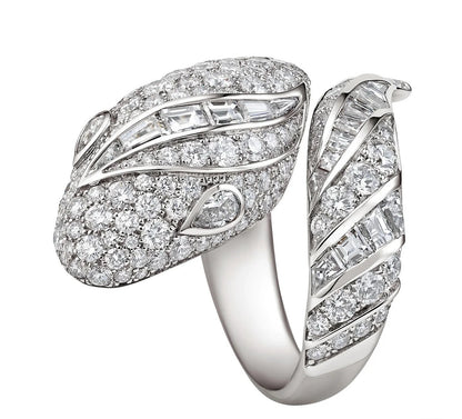[Stellar Jewelry]BRAND NEW LUXURY SILVER SNAKE RING