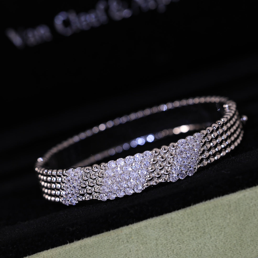 [Stellar Jewelry]  FIVE-ROW DIAMOND BRACELET