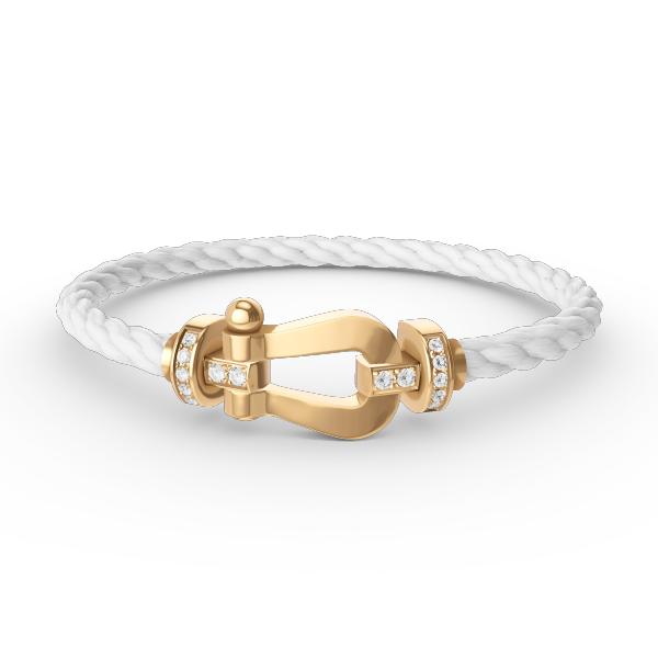[Stellar Jewelry]FORCE LARGE HORSESHOE HALF DIAMOND BRACELET GOLD