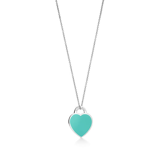 [Stellar jewels]SMALL HEART TAG PENDANT STERLING SILVER