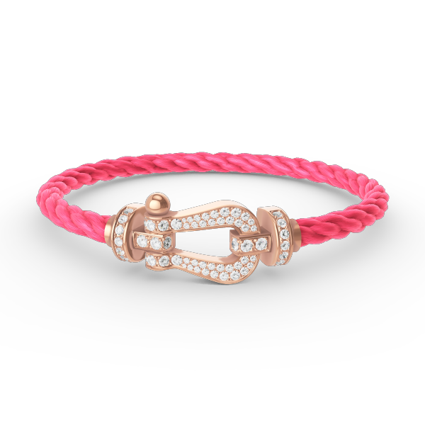 [Stellar Jewelry]FORCE LARGE HORSESHOE FULL DIAMOND BRACELET ROSE GOLD