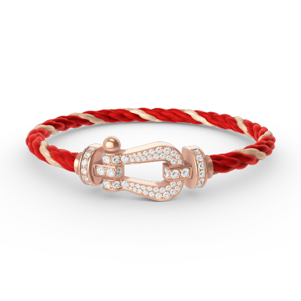 [Stellar Jewelry]FORCE LARGE HORSESHOE FULL DIAMOND BRACELET ROSE GOLD