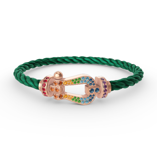 [Stellar Jewelry]FORCE LARGE HORSESHOE  COLORED DIAMOND BRACELET ROSE GOLD
