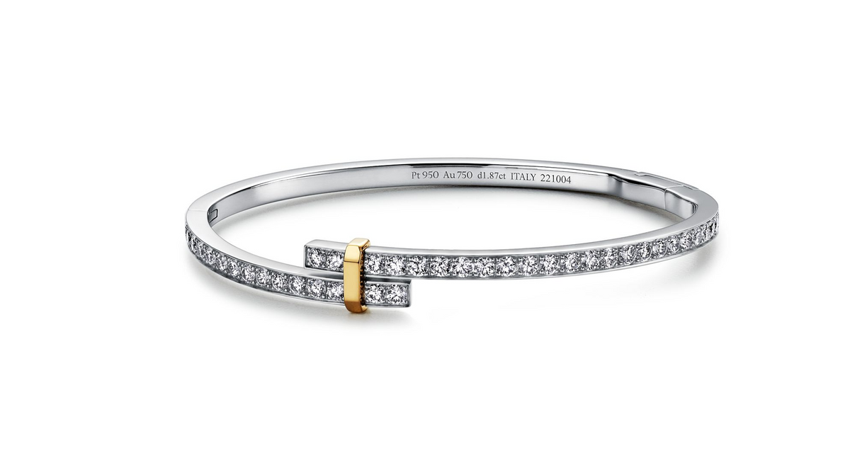 [Stellar jewels]EDGE DIAMOND GOLD SILVER BRACELET