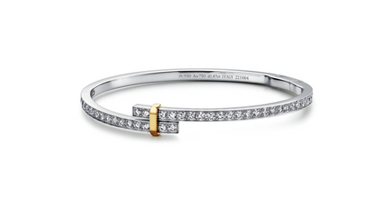 [Stellar jewels]EDGE DIAMOND GOLD SILVER BRACELET