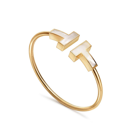 [Stellar jewels]T WIDE MOP OPEN BRACELET