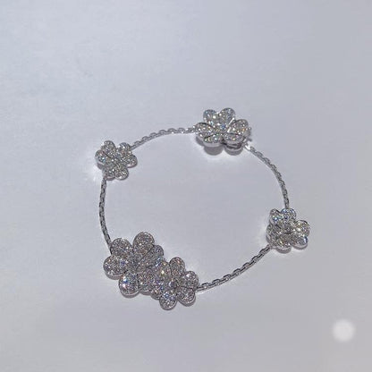 [Stellar Jewelry]FRIVOLE SILVER 5 FLOWERS BRACELET