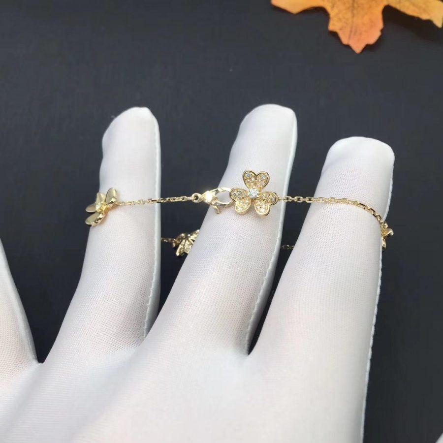 [Stellar Jewelry]FRIVOLE GOLD 5 FLOWERS BRACELET