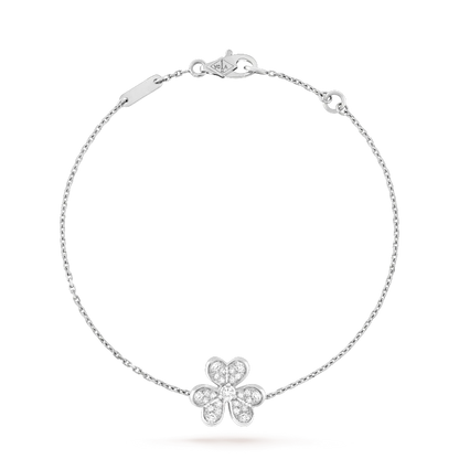 [Stellar Jewelry]FRIVOLE SILVER FLOWER DIAMOND BRACELET
