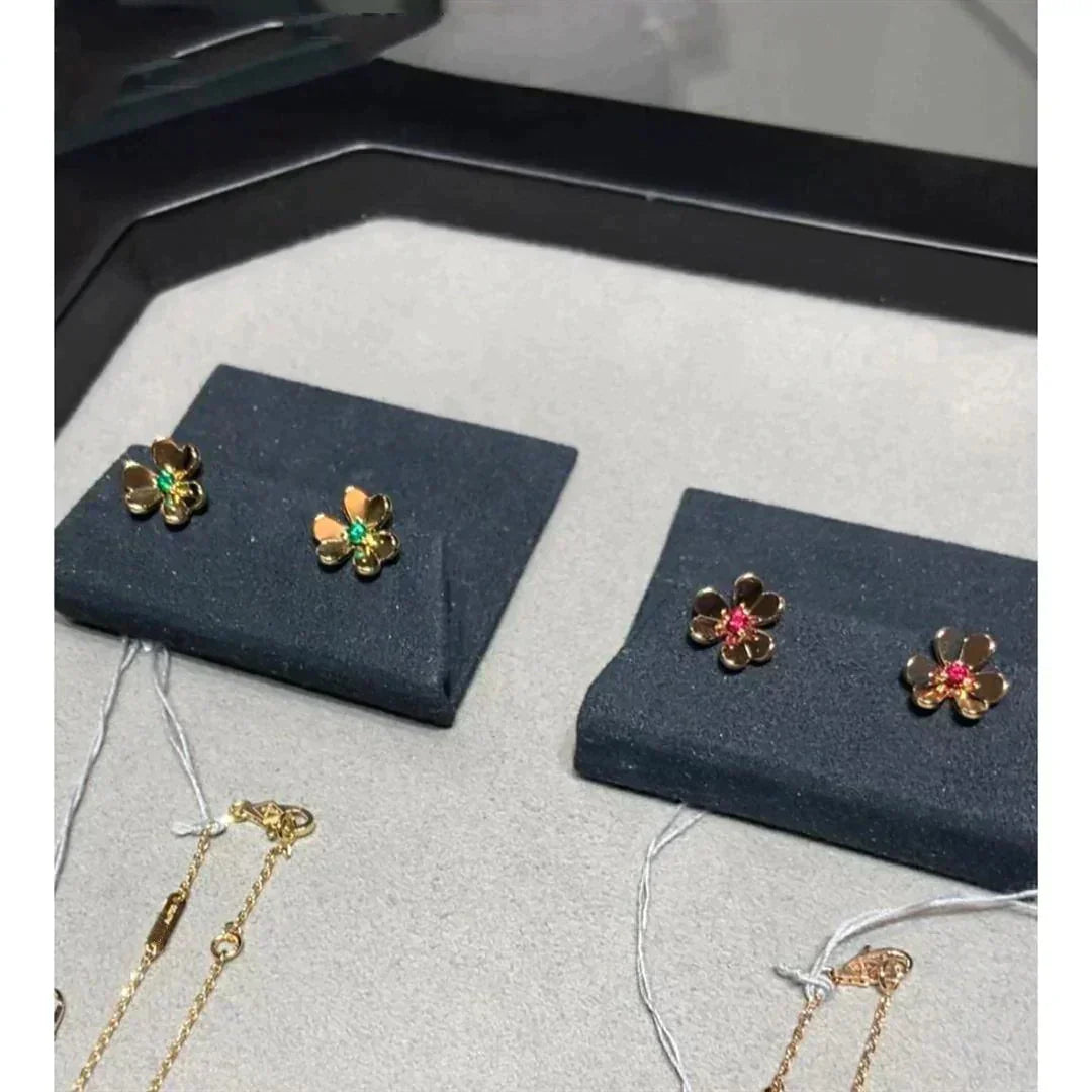 [Stellar Jewelry]FRIVOLE  FLOWER PINK EARRINGS